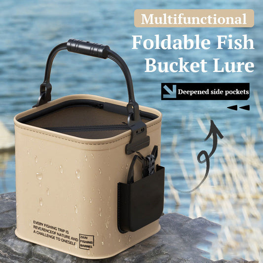 🐟Multifunctional Foldable Fish Bucket With Cover🪣