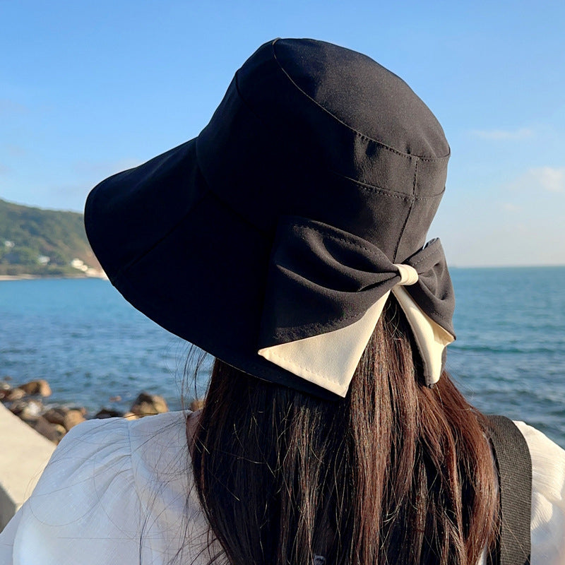 👒✨JETZT 50 % RABATT! ✨ Damen Sonnenhut mit breiter Krempe & dekorativer Schleife, faltbarer atmungsaktiver Stoff mit 360° UV-Schutz für Strand, Garten und Urlaub ✨