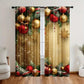 🔥While Supplies Last 40% OFF!🎉 Christmas Window Curtains 2-Piece Set for Home Decor