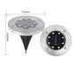 🔥Zonne-energie Grondlamp van Roestvrij Staal met 8 LED