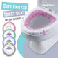 Zachte Gebreide Toiletbrilhoes met Handvat