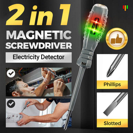💥Hot Sale Buy 1 Get 1 Free💥2-in-1  High Torque Strong Magnetic Screwdriver Electricity Detector💡
