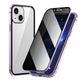 Magnetisch iPhone-hoesje met anti-spiegelglas en metaal