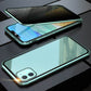 Magnetisch iPhone-hoesje met anti-spiegelglas en metaal