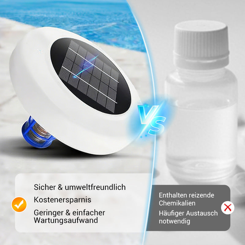 🌞💧 50% RABATT! Solar-Ionisator für dauerhaft glasklares Schwimmbadwasser – Reduziert Chlor bis zu 80%, umweltfreundlich & wartungsarm ✨