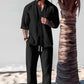 Fliwos Men's Trendy Cotton Linen Top & Pants Two-Piece Set🎉