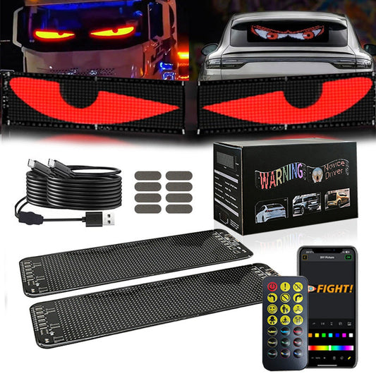 🔥Hot Sale 60% OFF🎁2 PCS Colorful Eye Lamp Soft Screen for Car Windows🚗