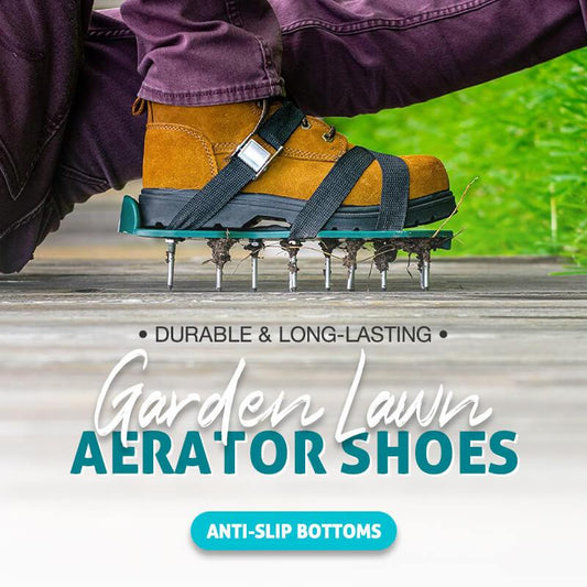 Lawn Aerator Shoes Garden Grass Aerator Spiked Sandals with 26 Spikes and Adjustable Straps Lawn Scarifier for Effectively Aerating Lawn Soil