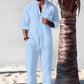Fliwos Men's Trendy Cotton Linen Top & Pants Two-Piece Set🎉
