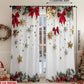 🔥While Supplies Last 40% OFF!🎉 Christmas Window Curtains 2-Piece Set for Home Decor