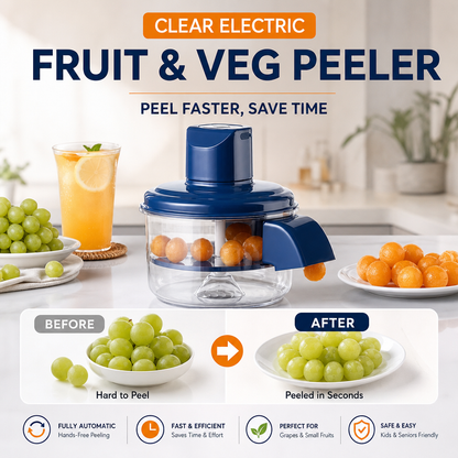 Transparent Electric Fruit and Vegetable Peeler