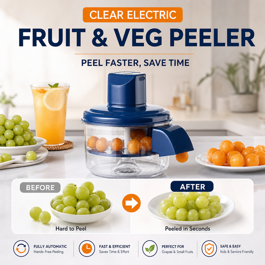 Transparent Electric Fruit and Vegetable Peeler