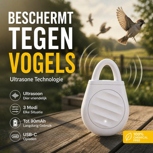 🎁 1+1 GRATIS  🦟 🐦 Ultrasone Ongedierteverjager🌿  Bescherm Tuin & Terras Zonder Chemicaliën