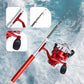 Portable pen style ice fishing rod set