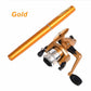 Portable pen style ice fishing rod set