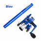 Portable pen style ice fishing rod set