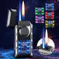 🔥2025 New Product Listing🔥Multi-Functional Dual Flame Lighter with Colored Lights