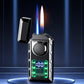 🔥2025 New Product Listing🔥Multi-Functional Dual Flame Lighter with Colored Lights