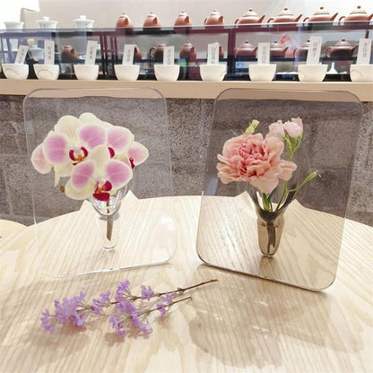 🌹 NU 50% KORTING! 🖼️ Doorzichtige vaas in fotolijstvorm – wandmontage mogelijk & ruimtebesparend – uniek ontwerp, perfect voor gedroogde of verse bloemen – elegante decoratie voor thuis of op kantoor ✨