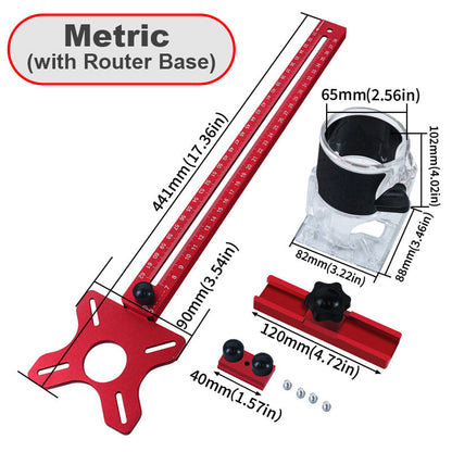 4 in 1 Router Milling Groove Bracket with Base