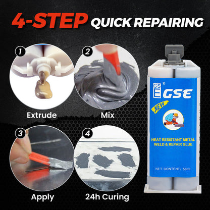 💥Buy 5 get 5free✨🛠️Heat Resistant Metal Weld & Repair Glue