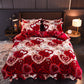 🎅🎄Christmas Pre-Sale - 🔥52%OFF❄️4 Piece Print Cozy Comforter Bedding Sets