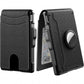 🔥Wallet for Men - with Pop Up Aluminum Case Money Clip Slim Leather Slots Credit Card Holder RFID Blocking Bifold Minimalist Wallet