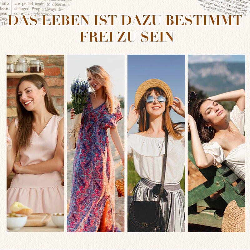 Damen-Jumpsuit mit V-Ausschnitt, kurzen Ärmeln und weitem Bein