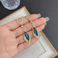 🔥2025 Hot sale🔥 Sparkly Green Dangle Huggie Earrings