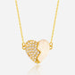 ✨ 2025 New Couple Necklace📿💖Premium Gold Diamond Magnetic Heart Necklace