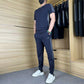 🌴Summer Specials❄️Men's Casual Sports Short Sleeve Long Pants (2-Piece Set)