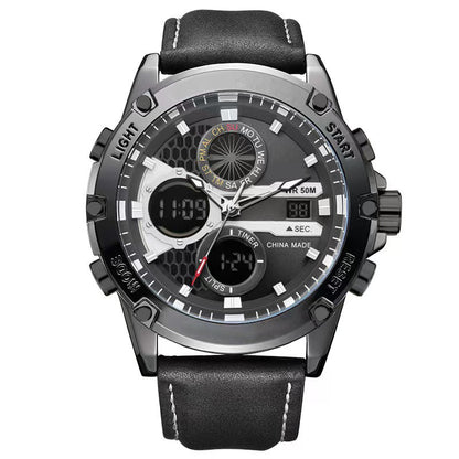 Multifunktionelle wasserdichte Herrenuhr mit Leuchtmasse