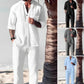 Fliwos Men's Trendy Cotton Linen Top & Pants Two-Piece Set🎉