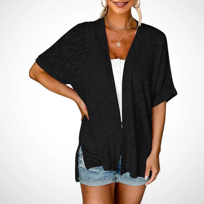 🌼 SOMMER-SONDERANGEBOT 50% RABATT! ✨Damen Freizeit-Oberhemd in einfarbigem Design – locker, leicht & vielseitig – ideal über Tops oder als leichte Jacke für Sommer & Alltag