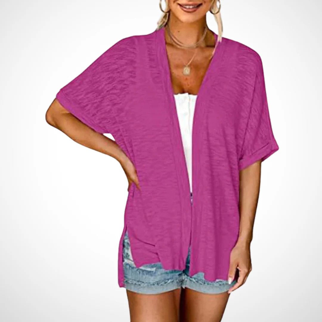🌼 SOMMER-SONDERANGEBOT 50% RABATT! ✨Damen Freizeit-Oberhemd in einfarbigem Design – locker, leicht & vielseitig – ideal über Tops oder als leichte Jacke für Sommer & Alltag
