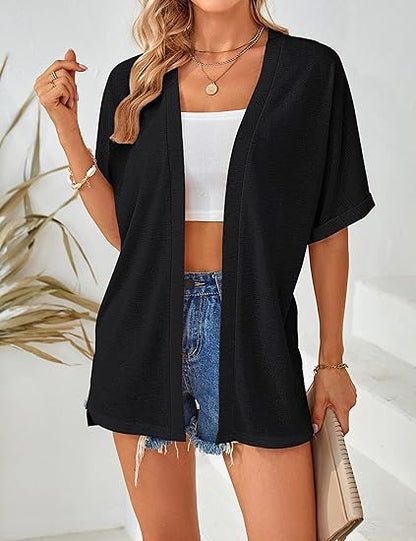 🌼 SOMMER-SONDERANGEBOT 50% RABATT! ✨Damen Freizeit-Oberhemd in einfarbigem Design – locker, leicht & vielseitig – ideal über Tops oder als leichte Jacke für Sommer & Alltag