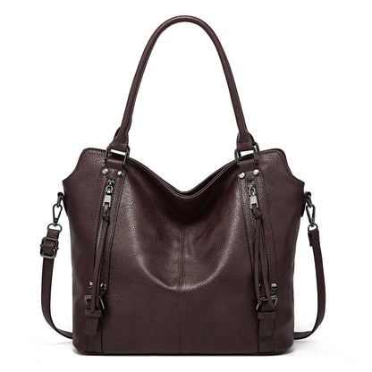 👜  50% RABATT! ✨ Kunstleder-Shopper Damen – Vielseitig, Praktische Fächer, Set mit Beutel 💼