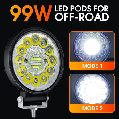 🔥While Supplies Last 40% OFF!🎉4-inch 99W LED Pod for Off-Road