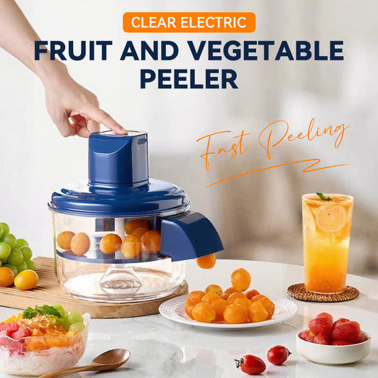 🔥While Supplies Last 40% OFF!🎉 Transparent Electric Fruit and Vegetable Peeler🍇🧄
