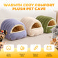 ⏳🔥TIJDELIJK 50% KORTING! ⏰ Warme & Comfortabele Pluche Huisdierengrot😸