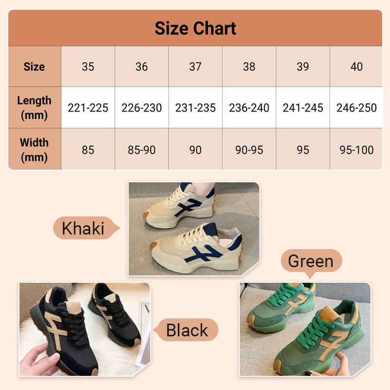 👟 –50% RABATT | Modische Damen-Sneakers mit dicker Sohle ✨