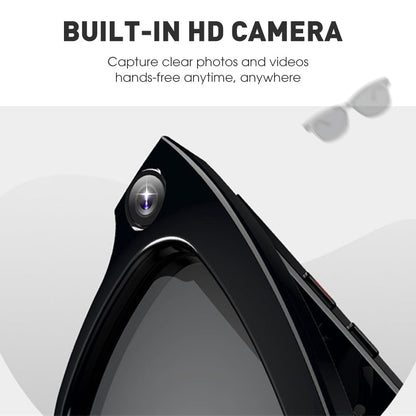 KI-Smart-4K-Kamerabrille, 1080P-HD-Videos, fotokrommatische Gläser, Ultraweitwinkel, Anti-Vibration, Vlog-Aufnahme, KI-Übersetzung, KI-Sprachassistent, freihändig, Wi‑Fi-Übertragung, Musiksteuerung