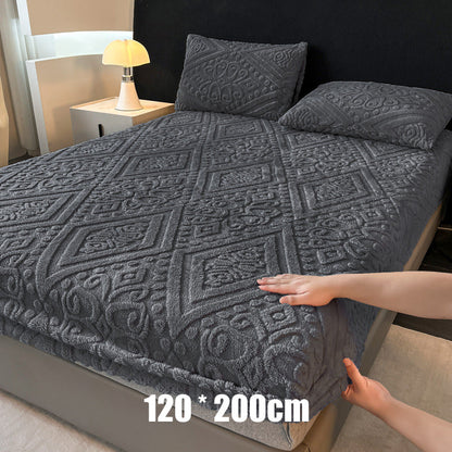 🛏️ Bespaar 50%! ✨ 360° Pluche Gebreid Hoeslaken – Rondom elastisch & heerlijk zacht ✨