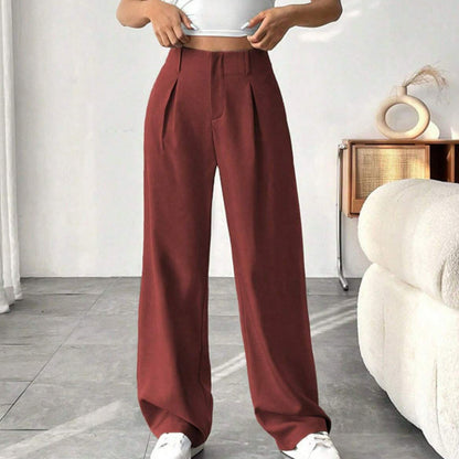 ✨ LIMITED-TIME 50% RABATT! | Damen Hose mit hoher Taille – weite Beinform, atmungsaktiver Stoff, figurschmeichelnd – ideal für Büro & Freizeit 👖✨