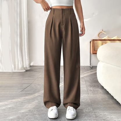 ✨ LIMITED-TIME 50% RABATT! | Damen Hose mit hoher Taille – weite Beinform, atmungsaktiver Stoff, figurschmeichelnd – ideal für Büro & Freizeit 👖✨