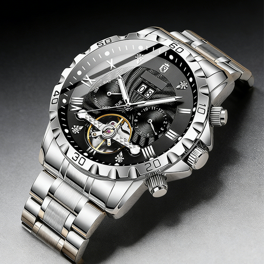 Men's Skeleton Automatic Mechanical Watch