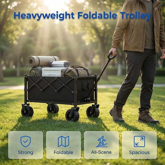📢📢50% OFF !! ⏰Collapsible Wagon Cart with Wheels