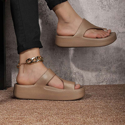 📢📢60 % Rabatt!! ⏰Sandalen mit Plateau-Absatz und Zehensteg für Damen