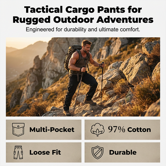 👖40% Rabatt!⚡Herren-Taktik-Arbeitshosen – gerade geschnitten, atmungsaktives hochwertiges Baumwollmaterial, praktische Taschen 🎒