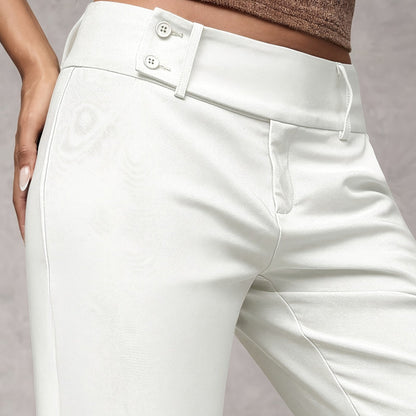 🌺 50 % RABATT💐Elegante, ausgestellt geschnittene Anzughose für Damen